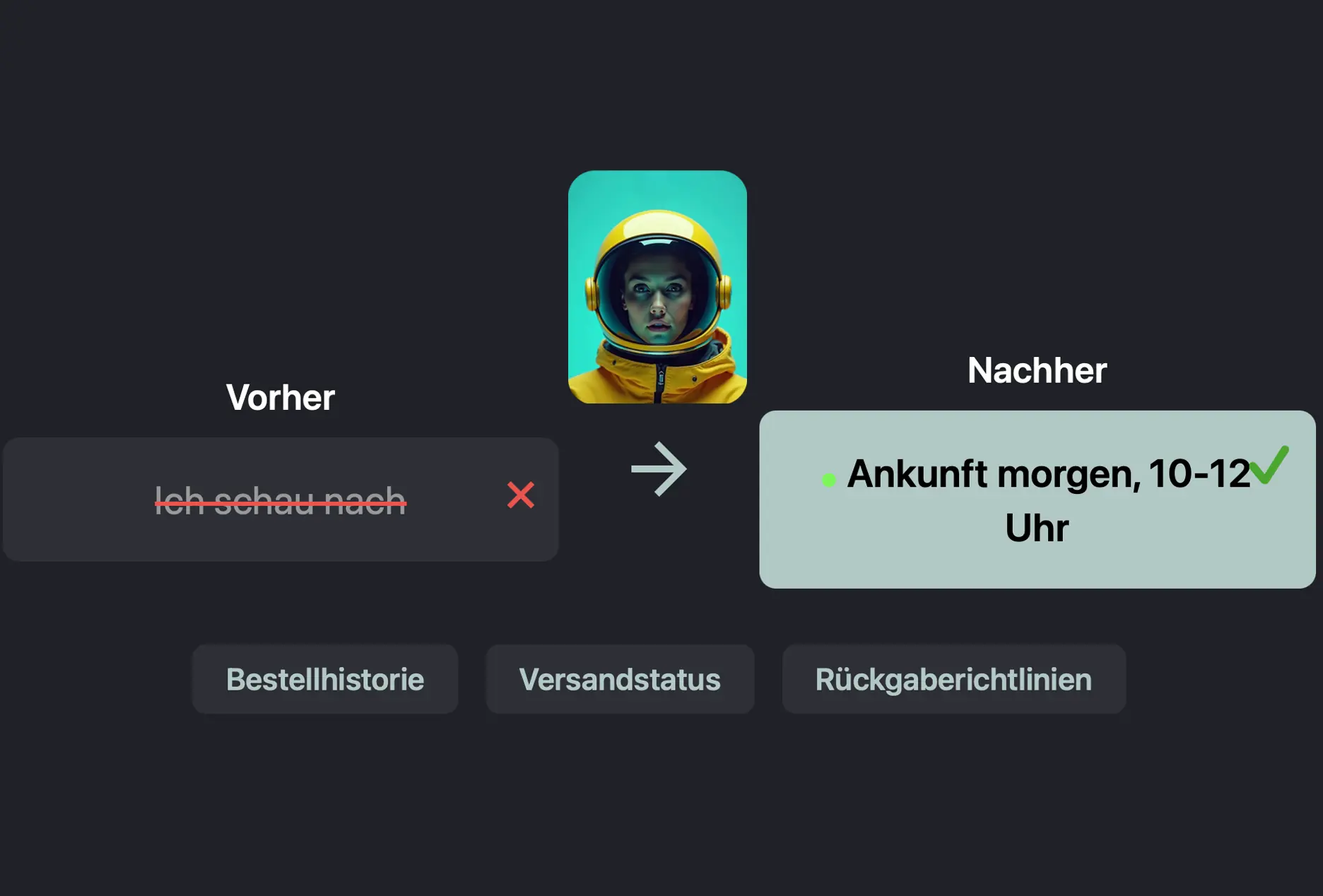 Direkte und korrekte Informationen statt falscher Versprechungen