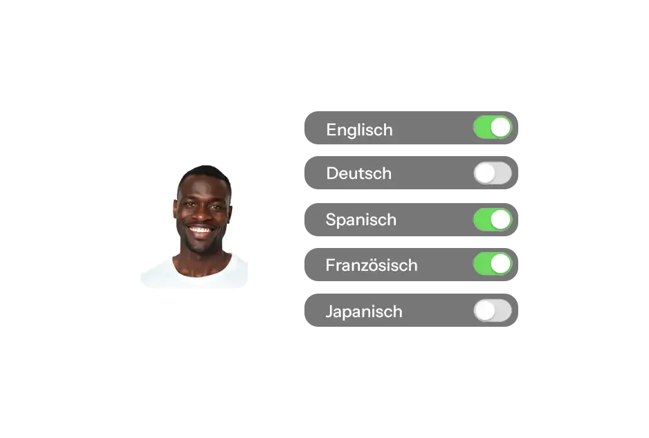 Mehrsprachiger Support in über 20 Sprachen