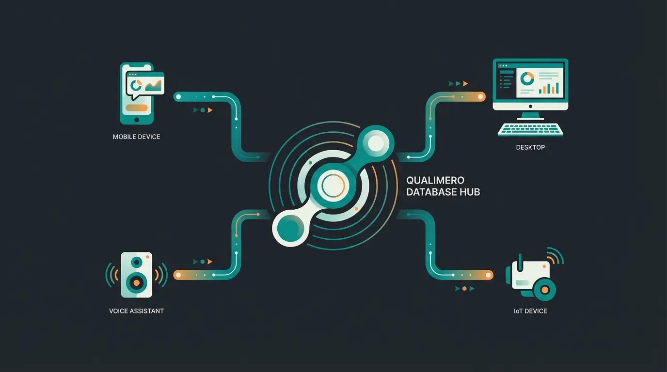 Headless architecture diagram showing Shopware backend connected to multiple frontends