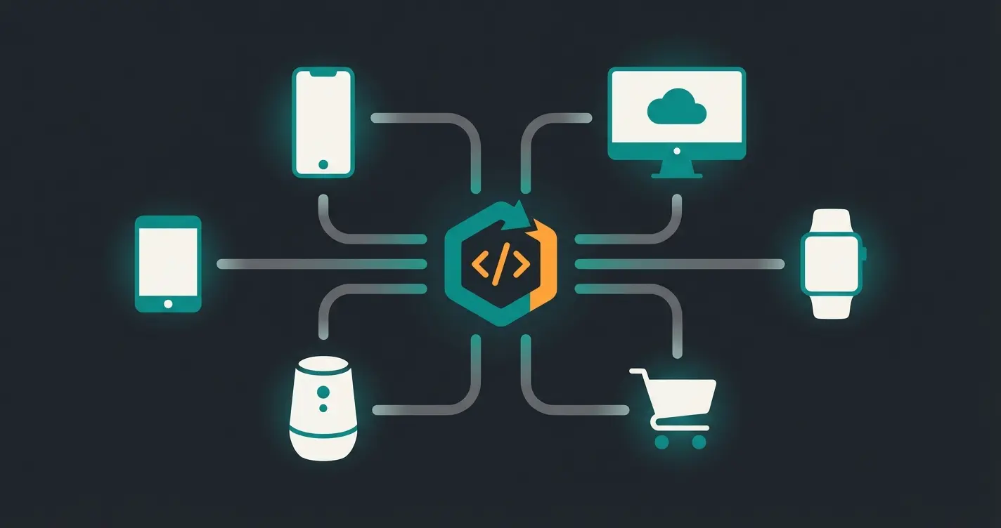 Shopware Headless Omnichannel Architektur mit verschiedenen Frontends
