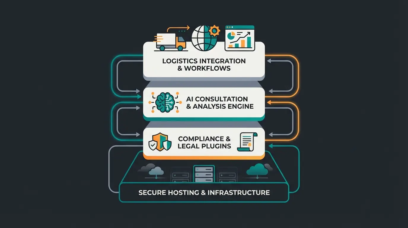 Complete tech stack visualization for German WooCommerce shops in 2026