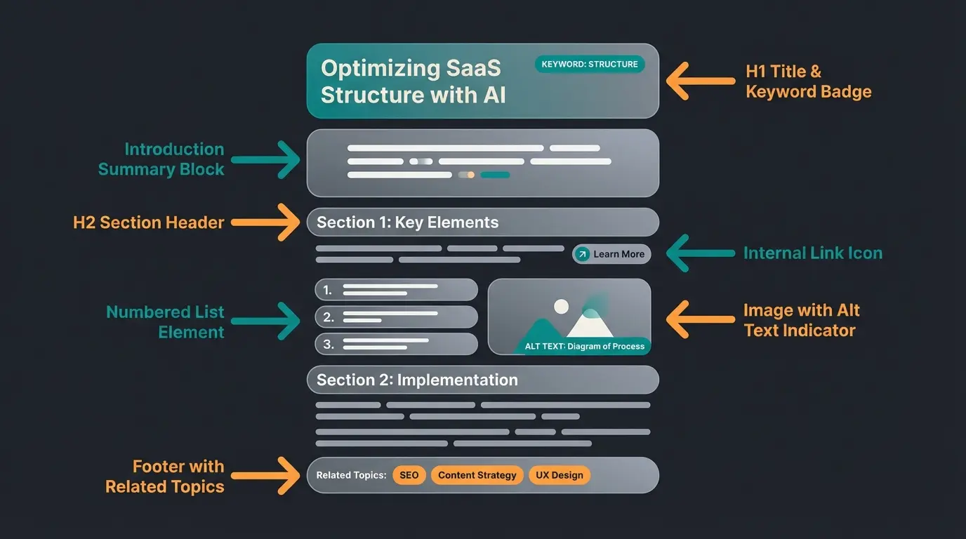 Anatomy of a perfect AI-optimized help article with annotated elements