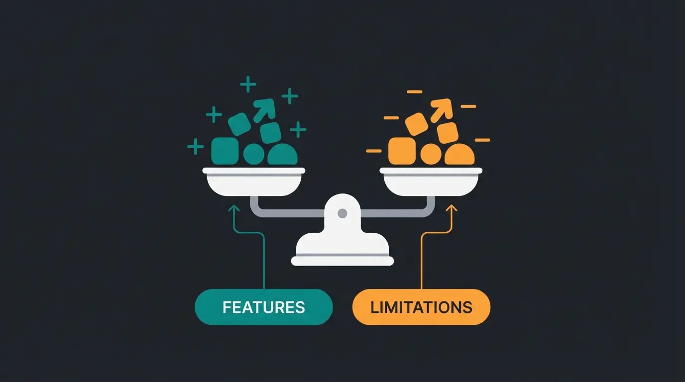 Shopify Vor- und Nachteile Waage-Darstellung für Entscheidungshilfe