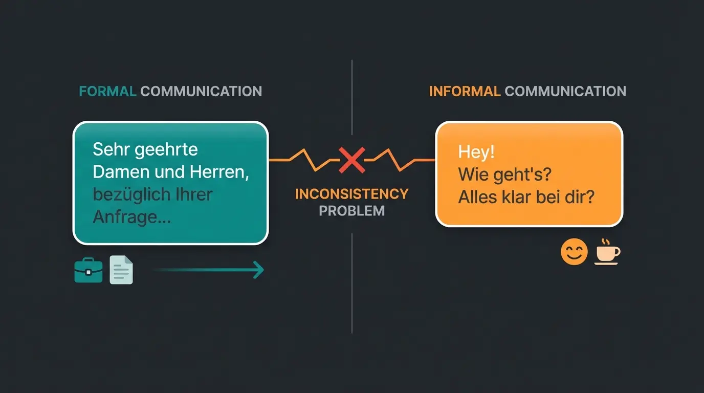 Vergleich der Anredeformen Du und Sie in deutschen Chatbot-Konversationen
