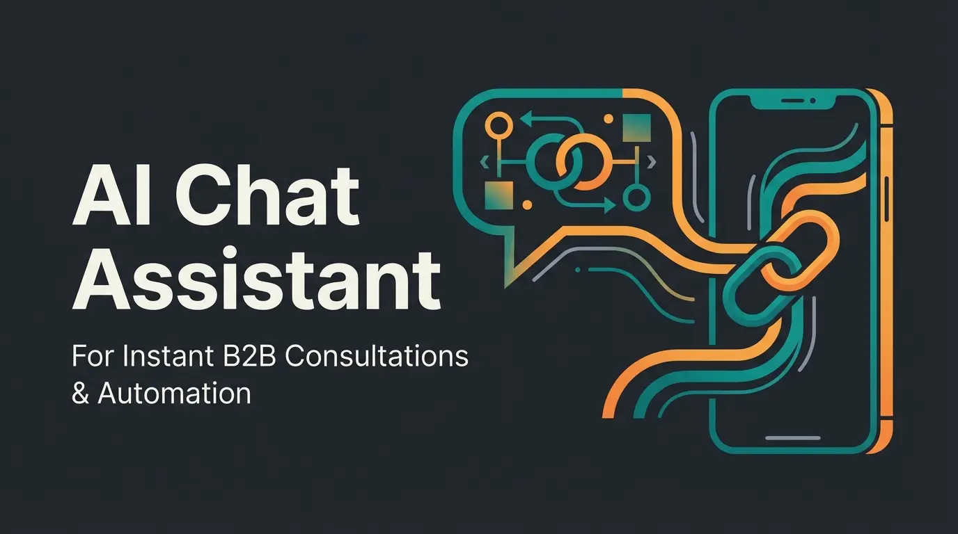 WhatsApp Click to Chat link visualization with AI consultation flow elements