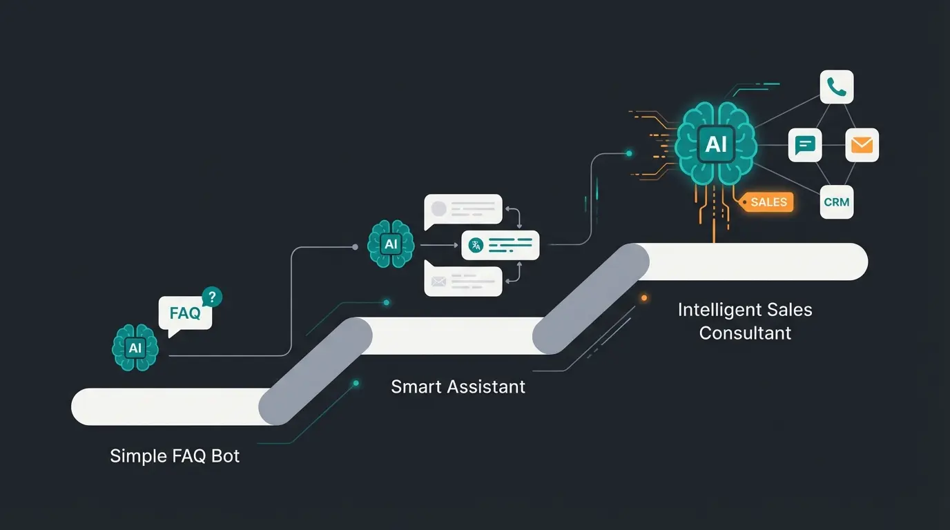 Zukunft der KI Chatbots: Von Support zu Sales und intelligenter Beratung