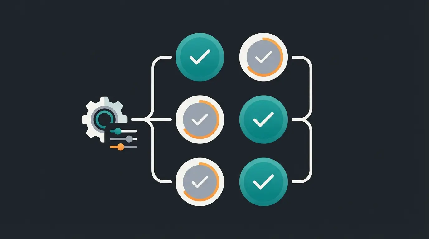 Checklist visualization for Shopware field sales readiness assessment with key criteria