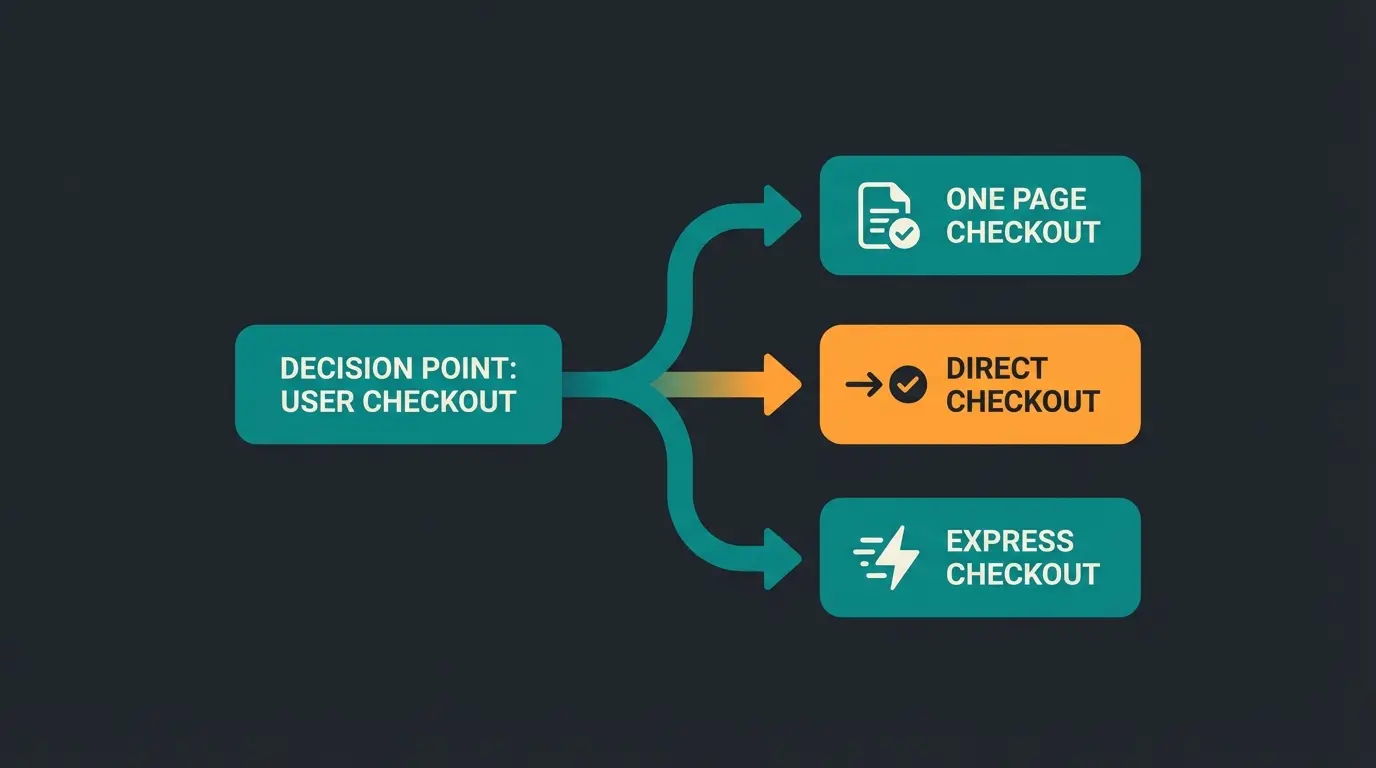 Entscheidungsbaum für One Page, Direct und Express Checkout