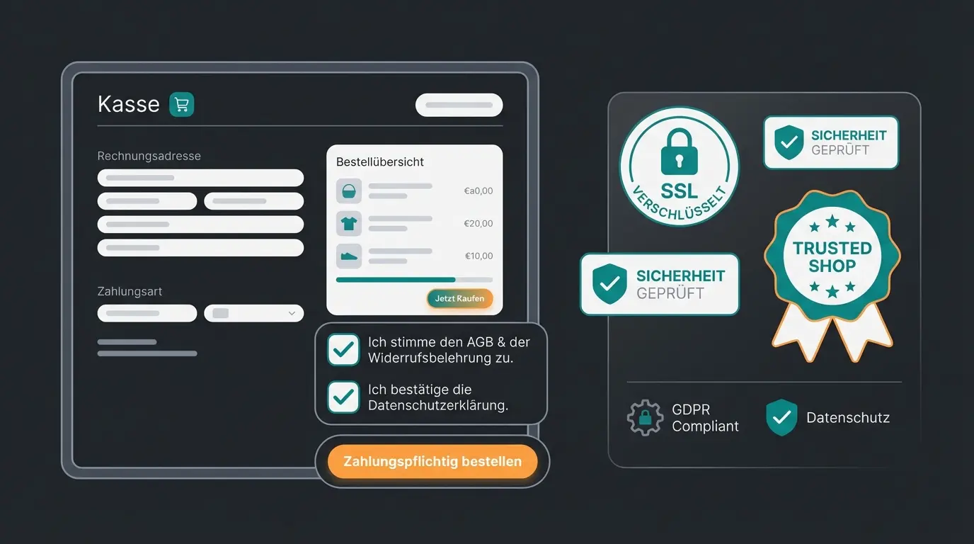Rechtssicherer deutscher WooCommerce Warenkorb mit Button-Lösung