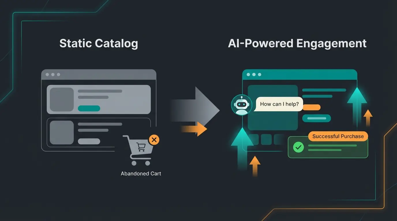 Vergleich passive Katalogseite versus aktive Verkäufer-Produktseite