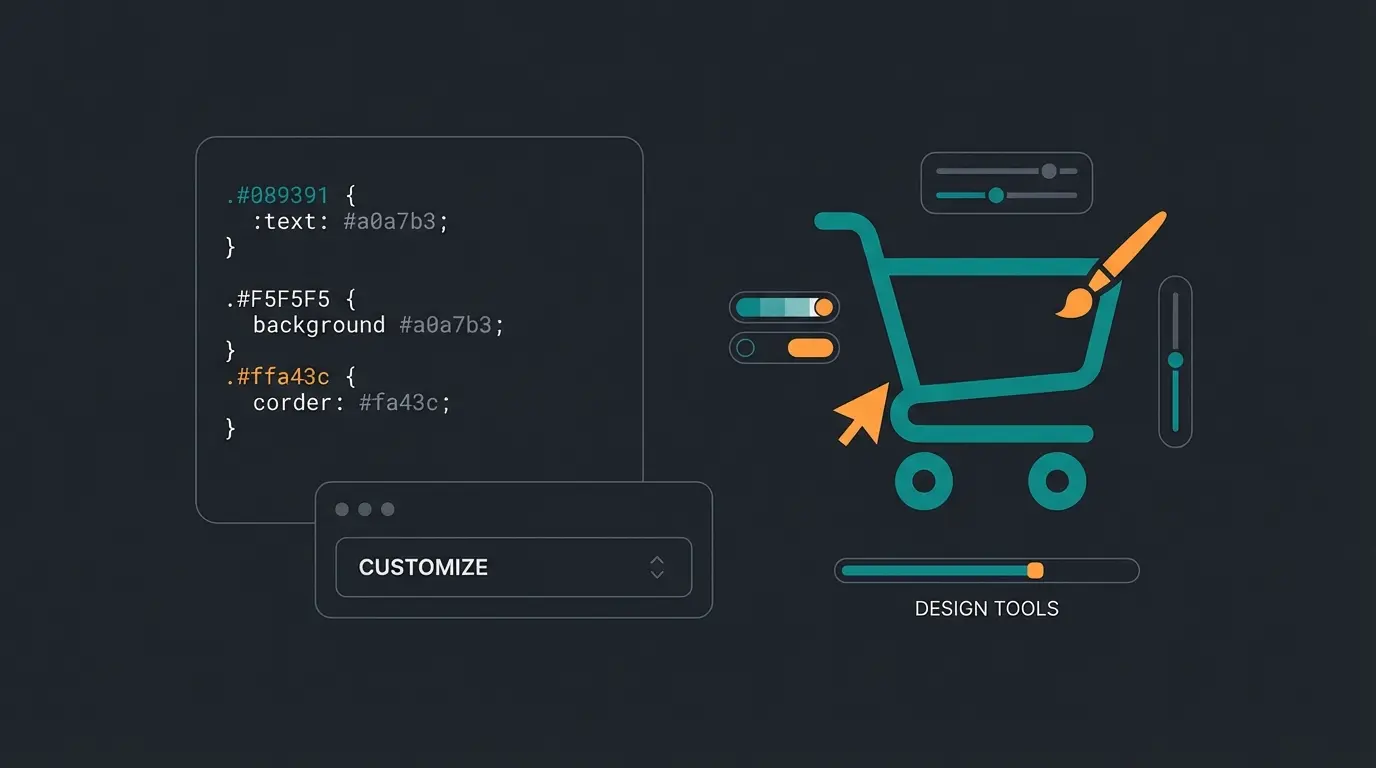 CSS-Snippets für WooCommerce Warenkorb Optimierung visualisiert