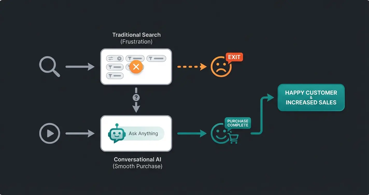Vorher-Nachher Vergleich der Customer Journey mit KI-Beratung