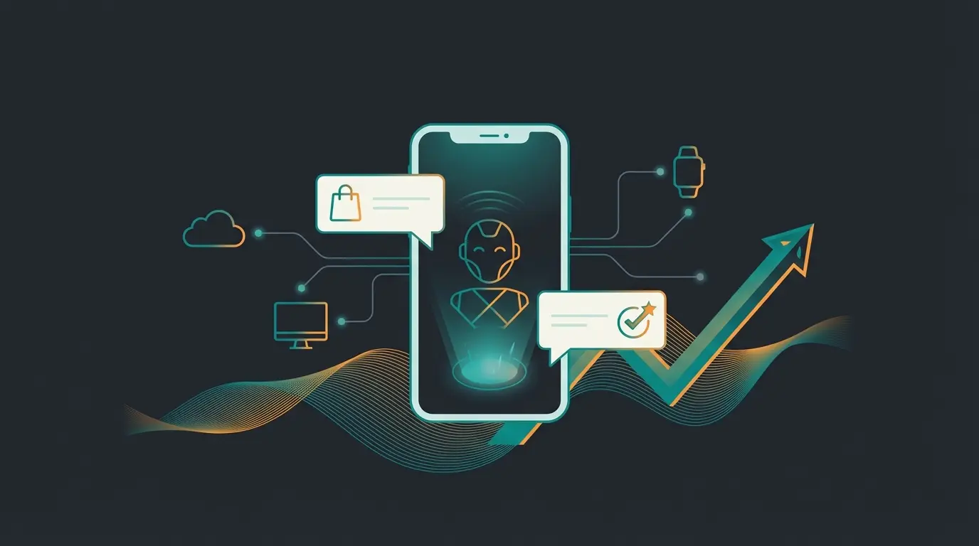 Zukunftsvision Mobile Commerce mit KI-Chatbot als zentraler Verkaufskanal