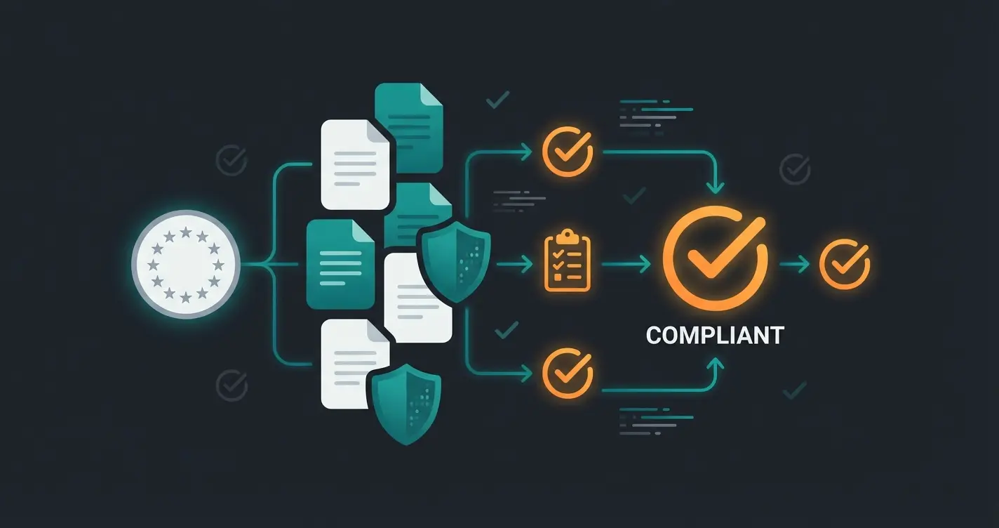 Legal compliance checklist for German Shopify stores showing required pages and elements