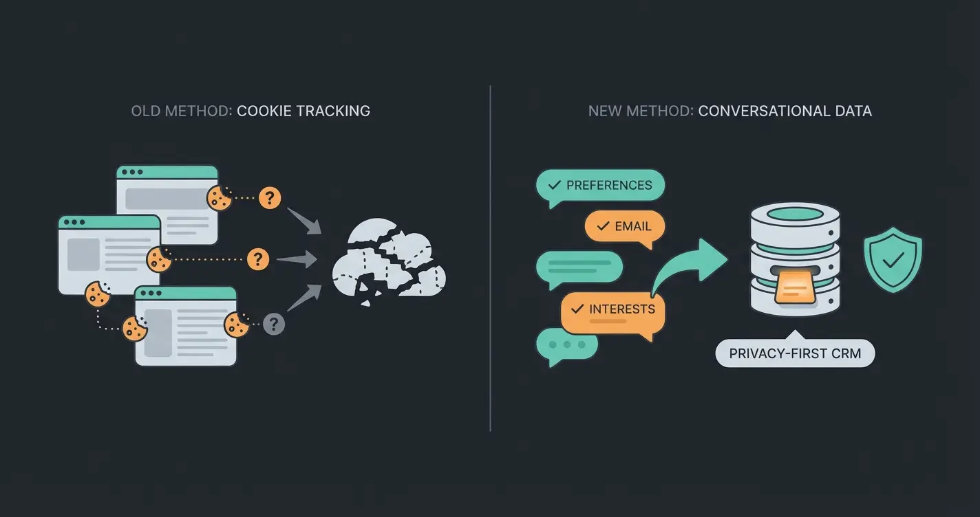 Zero-Party-Daten Sammlung durch Conversational Commerce im Vergleich zu Cookie-Tracking