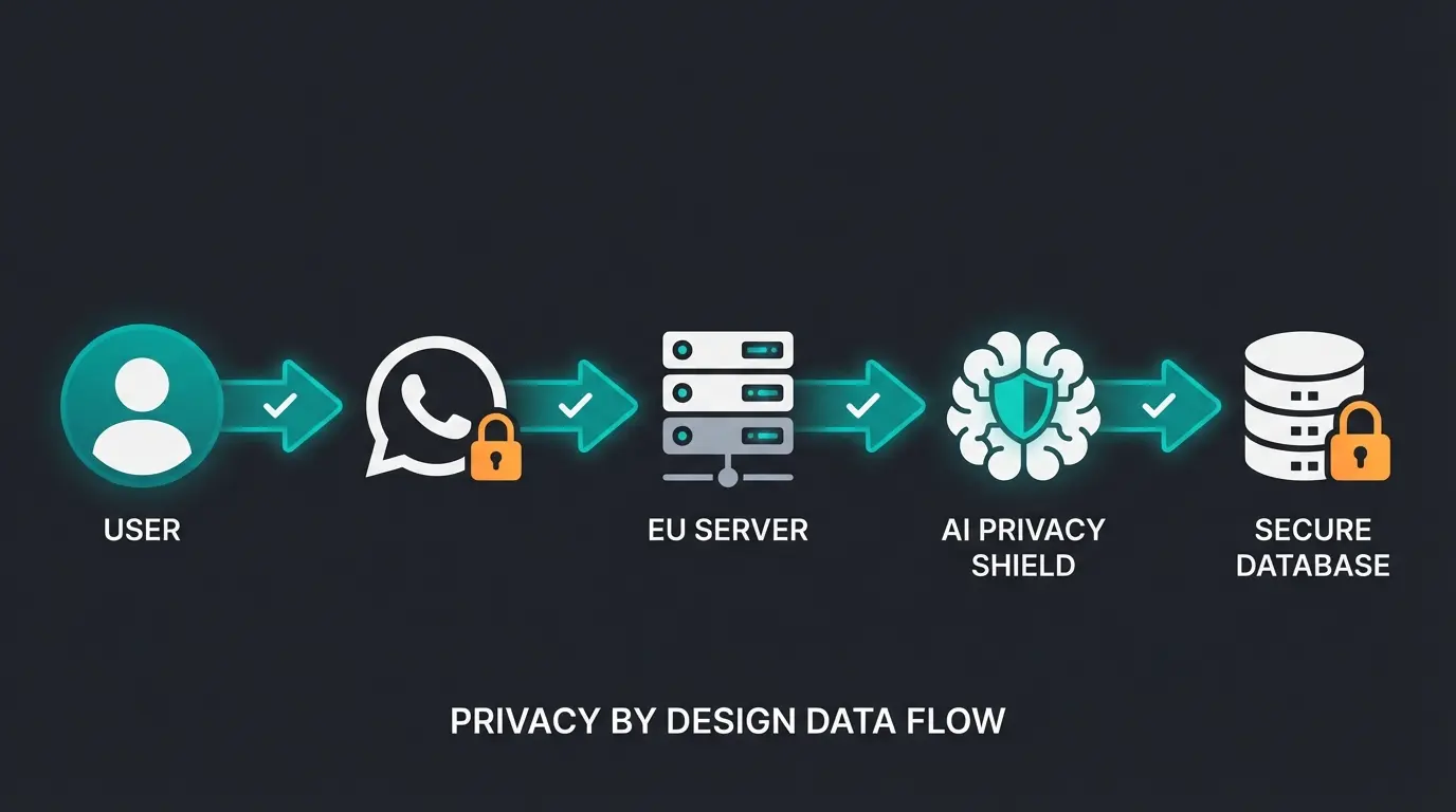Sicherer Datenfluss bei WhatsApp Business API mit KI-Integration