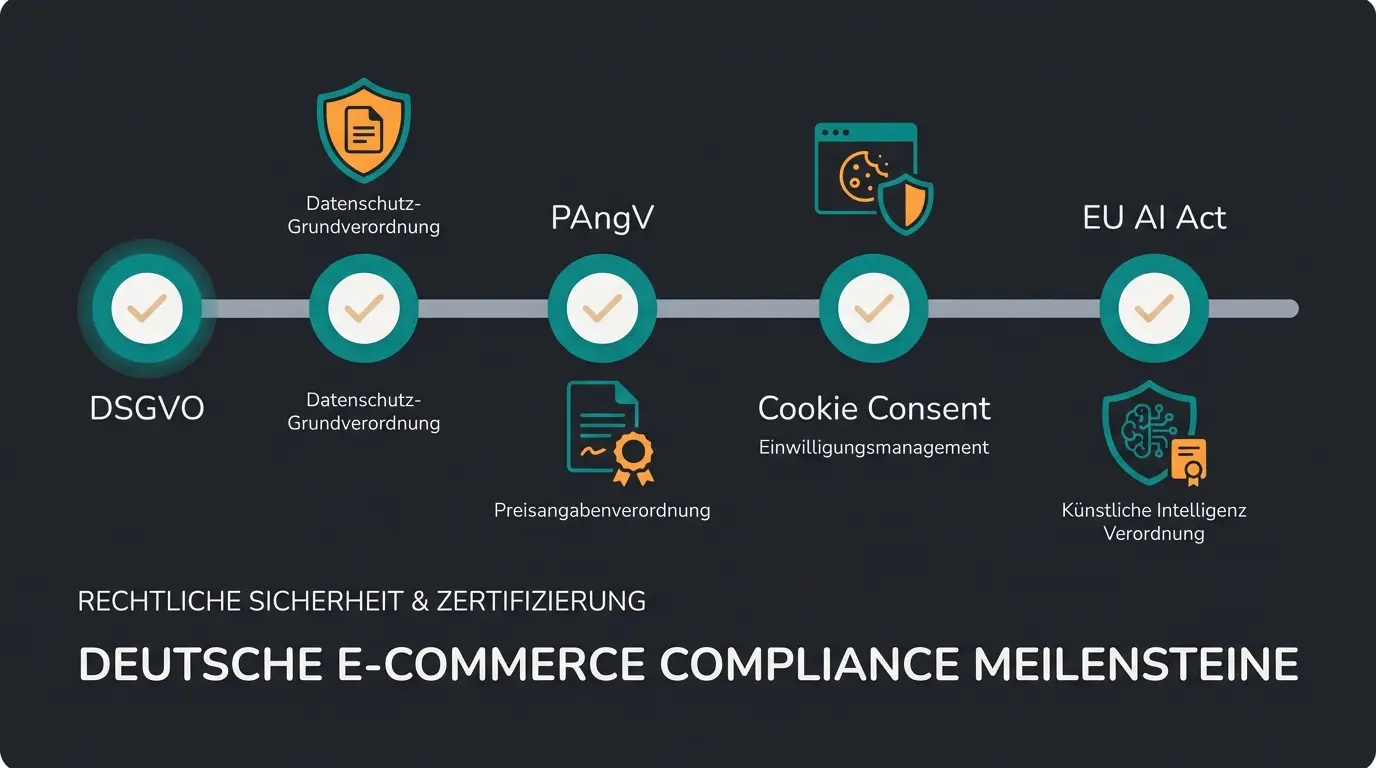 Compliance-Roadmap für WooCommerce Shops in Deutschland mit DSGVO und EU AI Act Meilensteinen