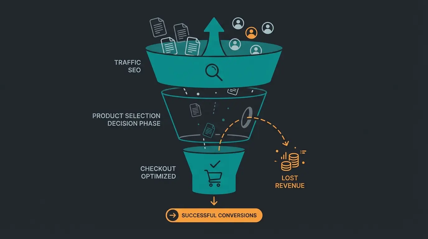 Der E-Commerce Funnel Gap visualisiert den Beratungsmangel