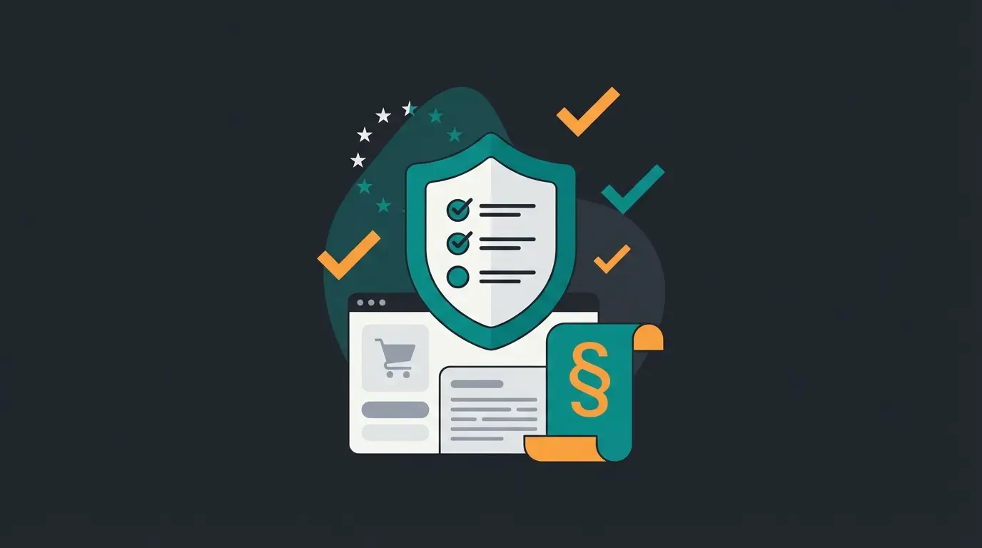 Infografik zur DSGVO-Compliance bei Shopify Shops in Deutschland