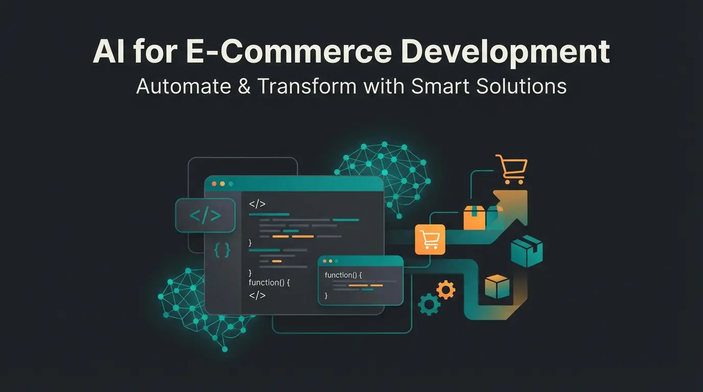Shopware developer workspace showing code and AI integration tools with modern e-commerce elements