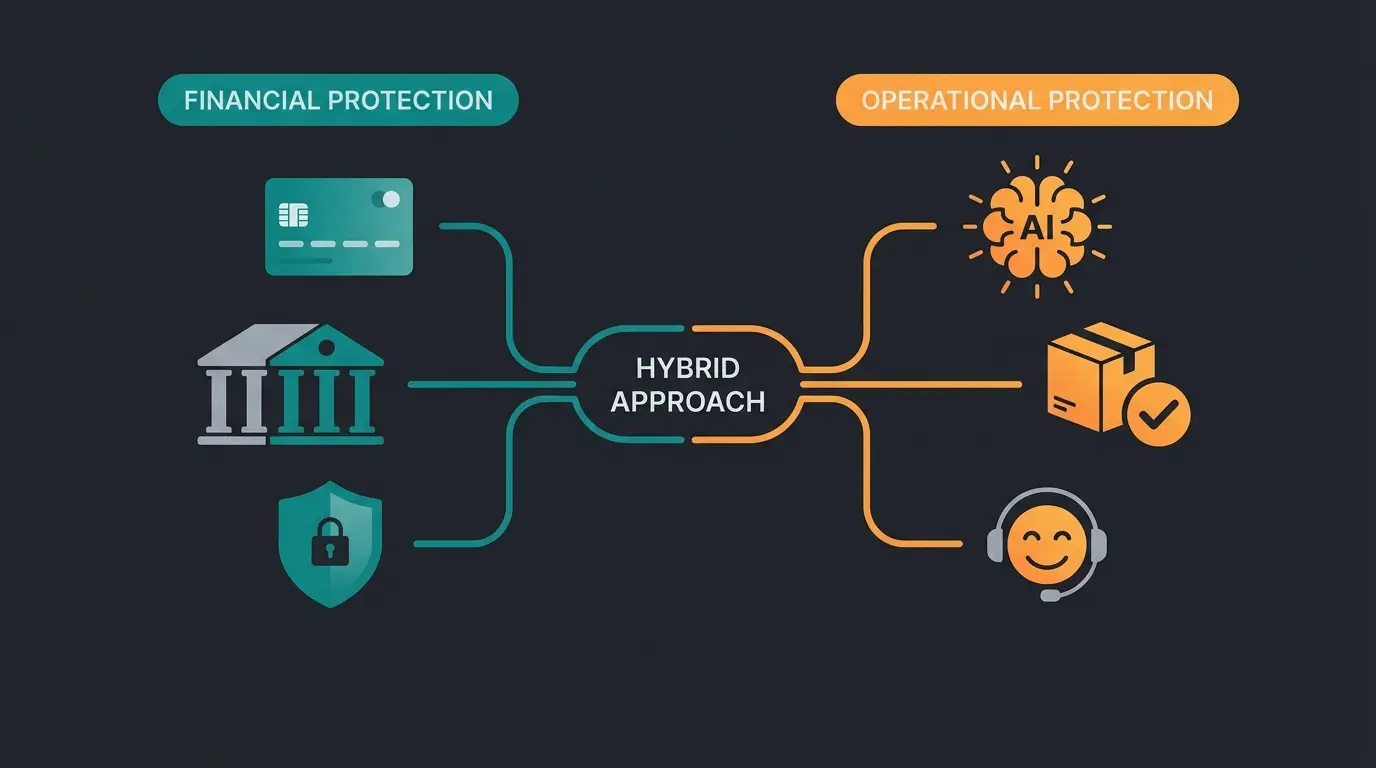 Vergleich von finanzieller und operativer Absicherung im B2B Rechnungskauf