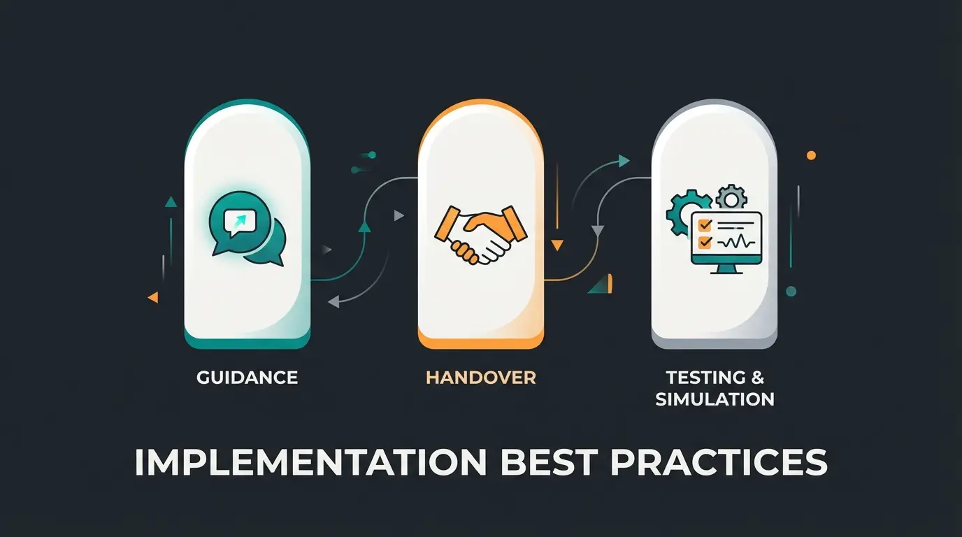 Drei Säulen der erfolgreichen Fin-Implementierung: Guidance, Handover, Simulations