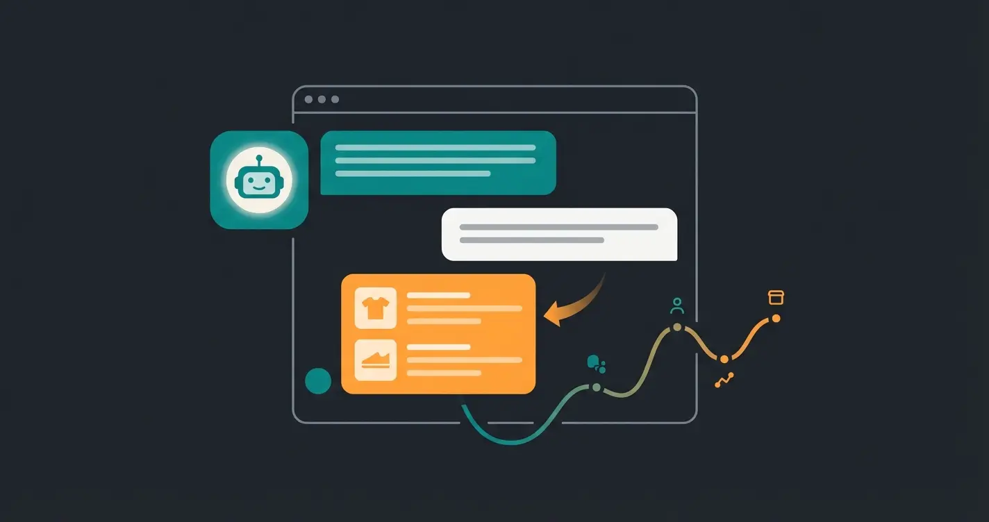AI product consultant chat interface showing personalized customer interaction