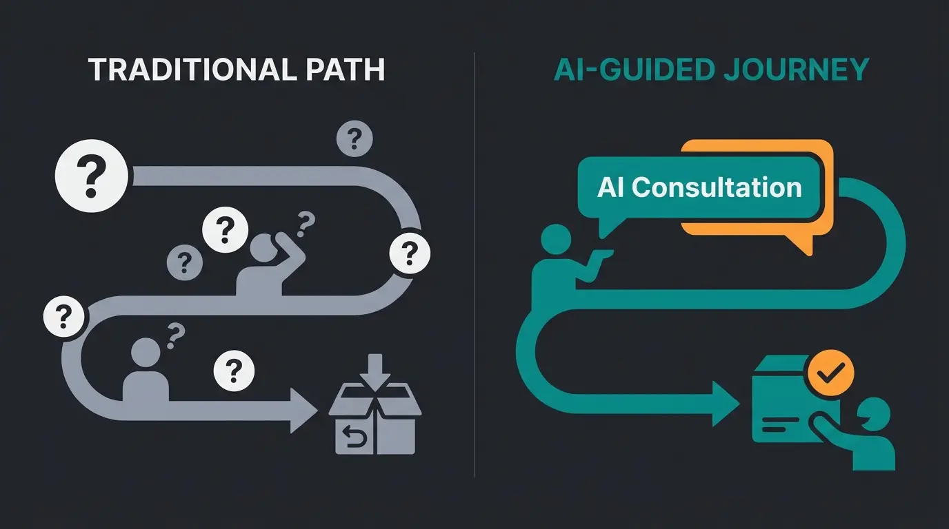 AI consultation preventing returns through smart product recommendations
