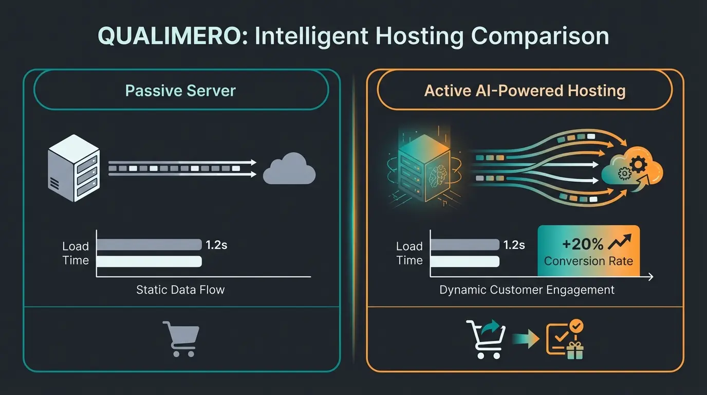 Vergleich zwischen passivem und aktivem Hosting mit Performance und Conversion-Daten