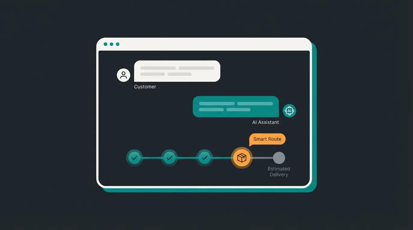 KI-Chat-Interface mit DHL Versandberatung und Lieferzeitprognose