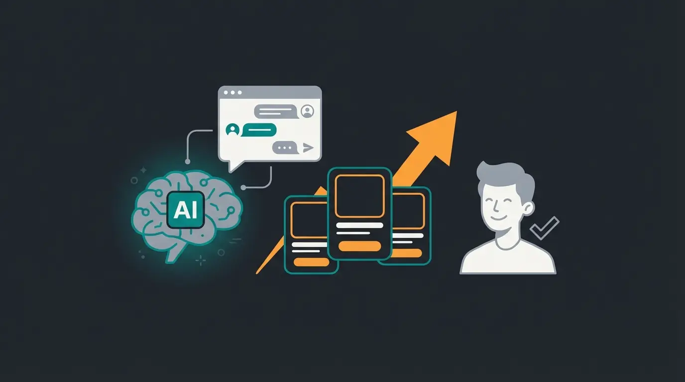 AI product consultant engaging with customer on WhatsApp showing personalized recommendations