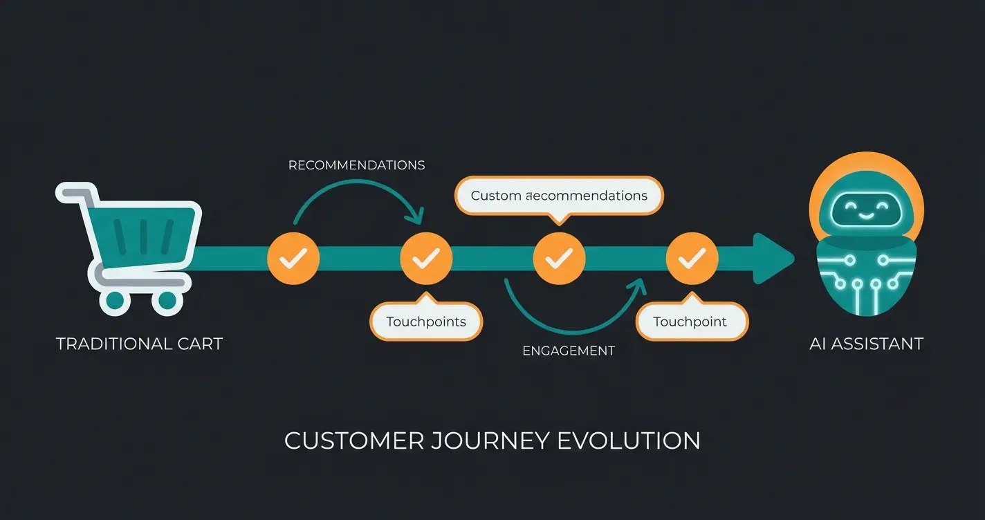 E-commerce evolution from self-service shopping to AI-powered consultative selling