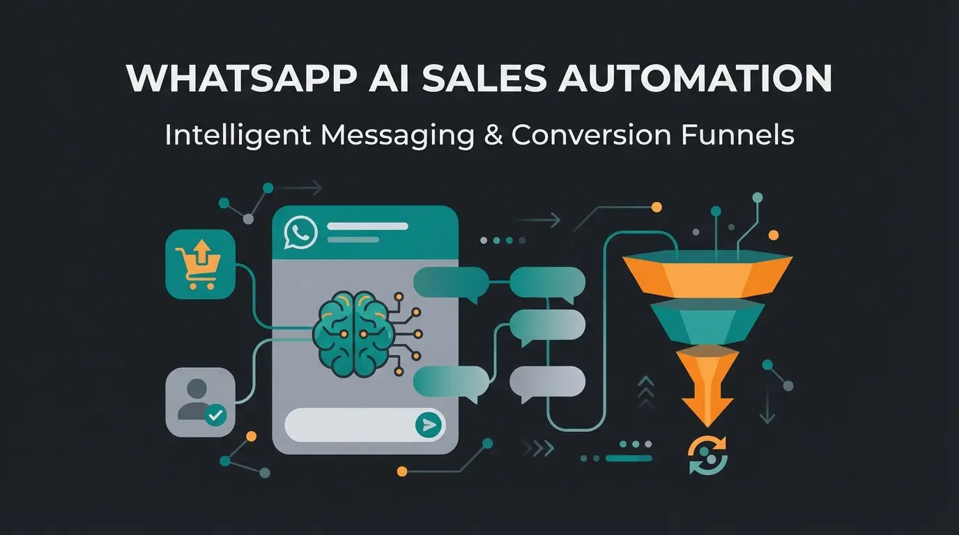 WhatsApp bot business automation concept showing AI-powered sales consultation and guided selling workflow