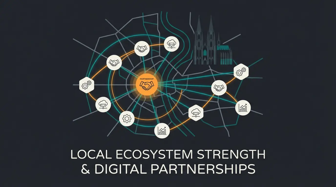Cologne digital ecosystem and local partnership benefits for Shopware agencies