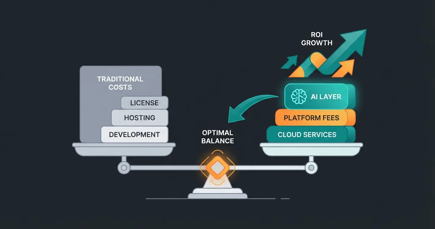 Adobe Commerce investment visualization showing balanced technology stack