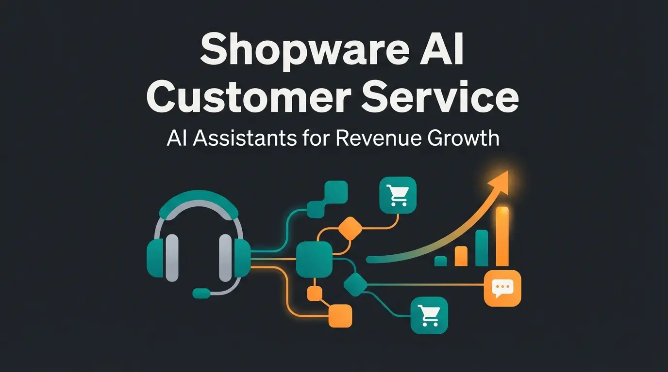 Modern online shop customer service concept with AI-powered consultation transforming support into sales