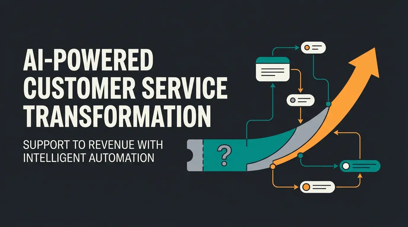 Modern customer service optimization with AI consultation transforming support into revenue generation