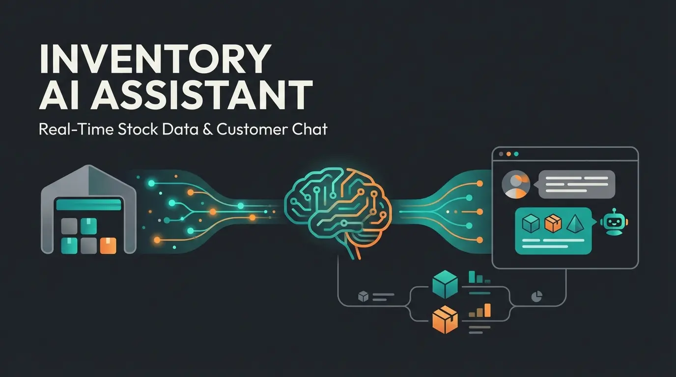 Modern inventory management system connected to AI-powered sales consultation for Shopify stores