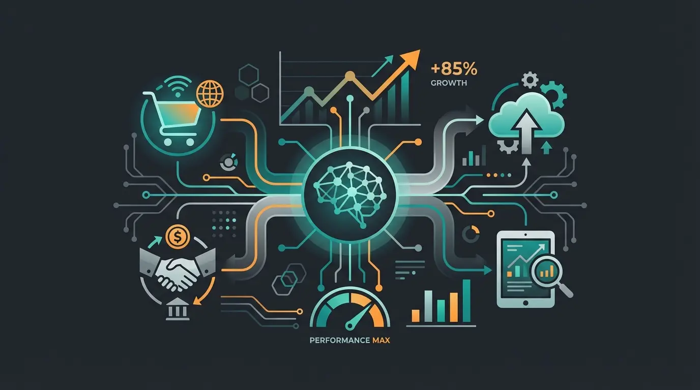 Future of e-commerce showing AI-enhanced marketplace selling concept