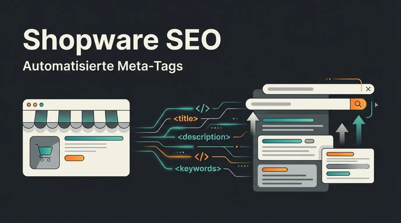 Shopware Meta Tags Optimierung mit intelligenter Automatisierung visualisiert