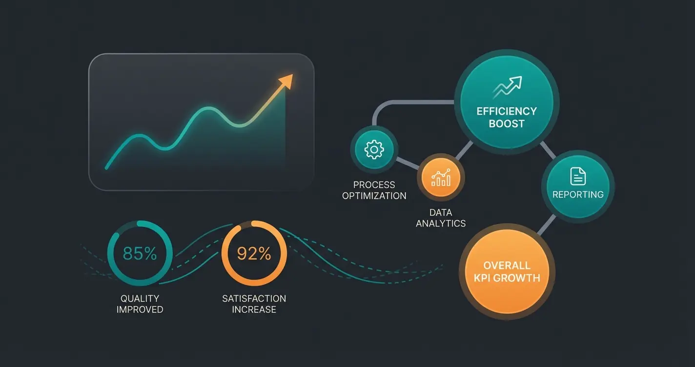 Success metrics dashboard for AI training implementation