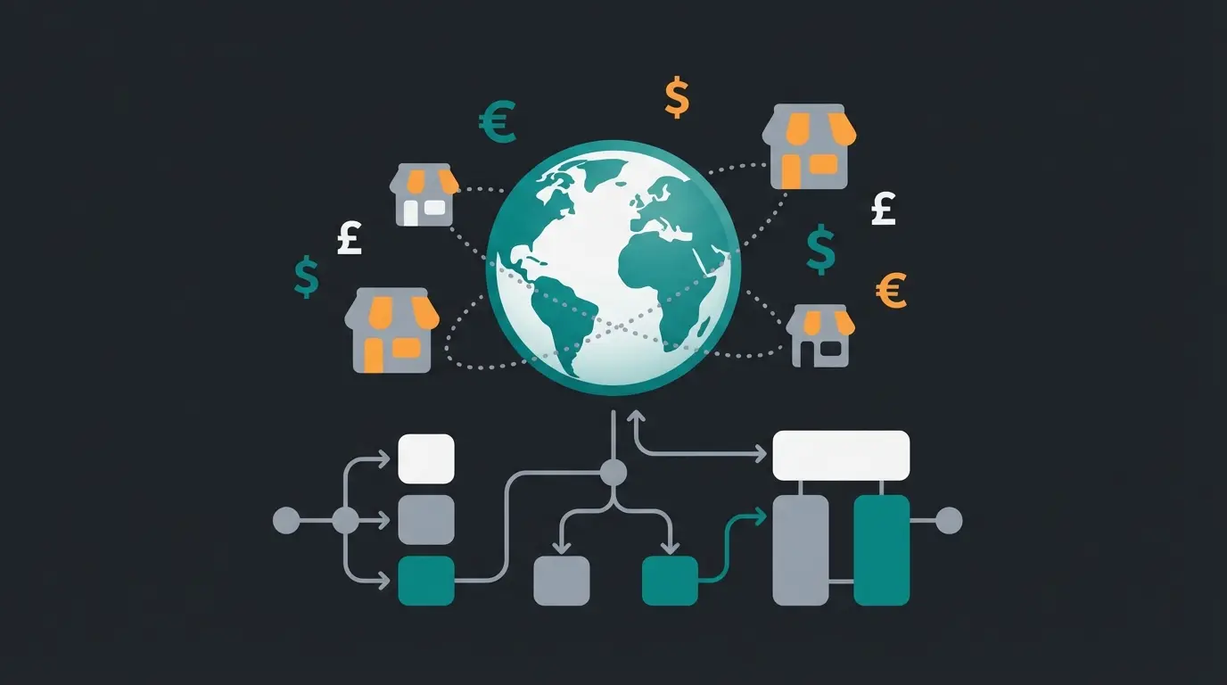 E-commerce platform comparison showing B2B features and internationalization capabilities