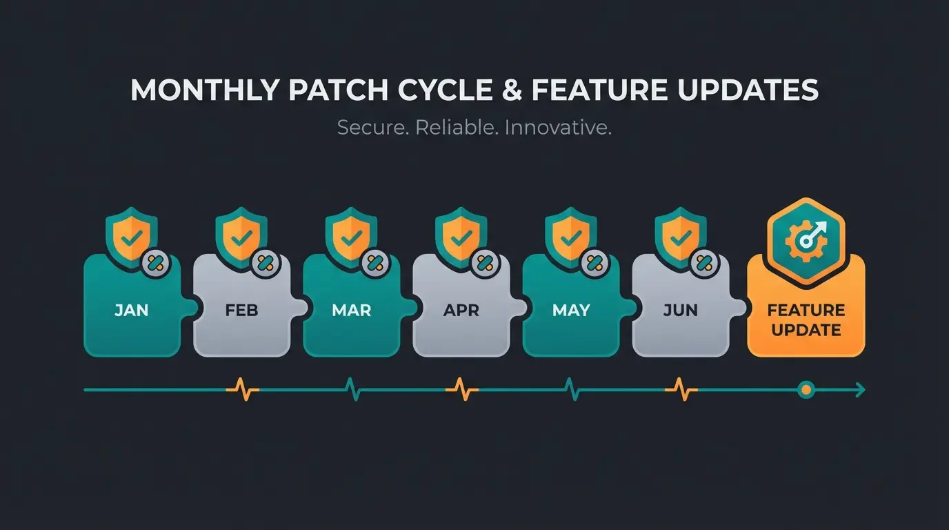 Adobe Release-Kalender für Magento Updates ab 2026 dargestellt
