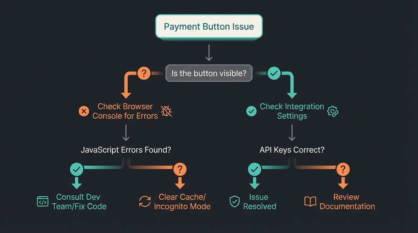 Troubleshooting Flowchart für PayPal Button Fehler in Shopware