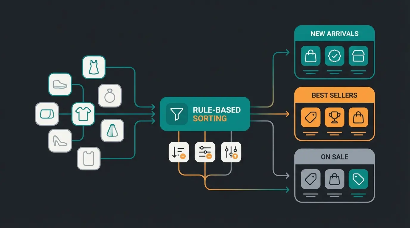 Shopware 6 Dynamic Product Groups configuration interface showing rule-based product recommendations