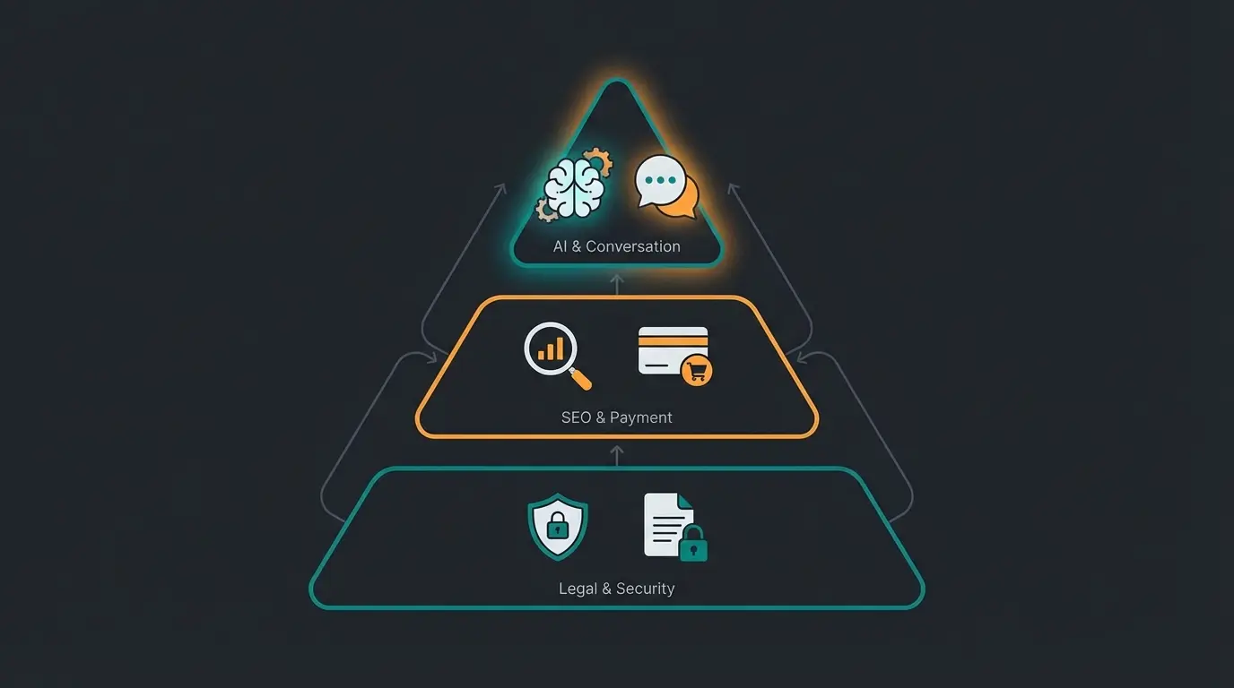 Die WooCommerce Plugin Pyramide mit Fundament, Operations und KI-Beratung