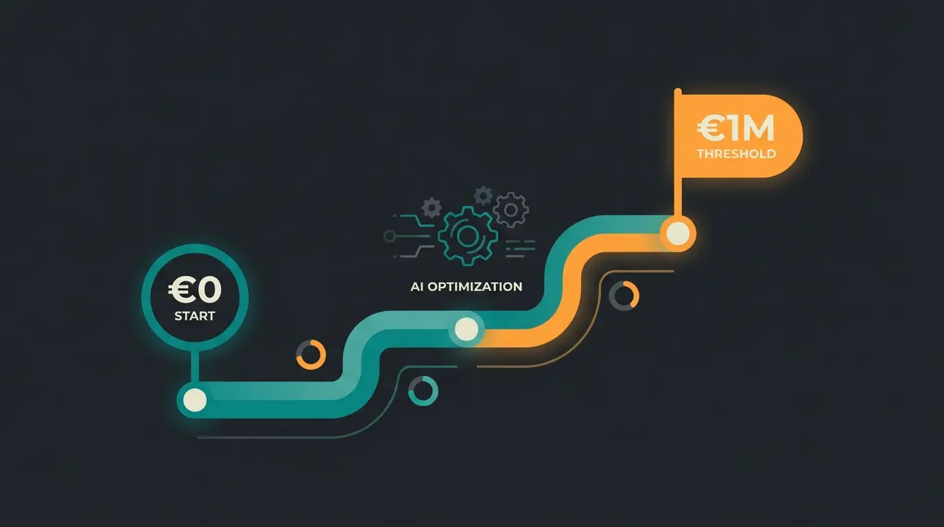 Strategic roadmap showing progression from free Shopware to successful scaled business