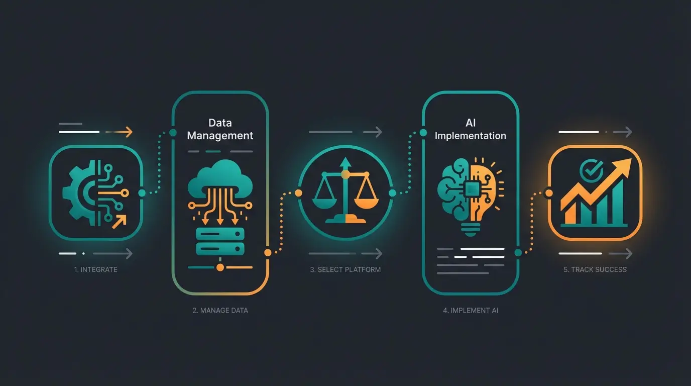 Strategic checklist visualization for wholesale digital transformation success