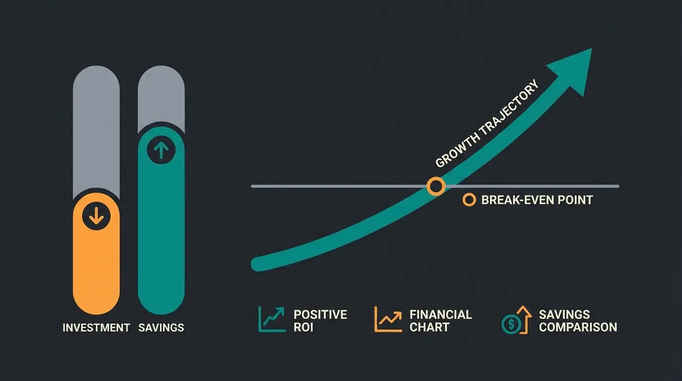 ROI-Entwicklung eines AI-optimierten Magento Shops über 3 Jahre
