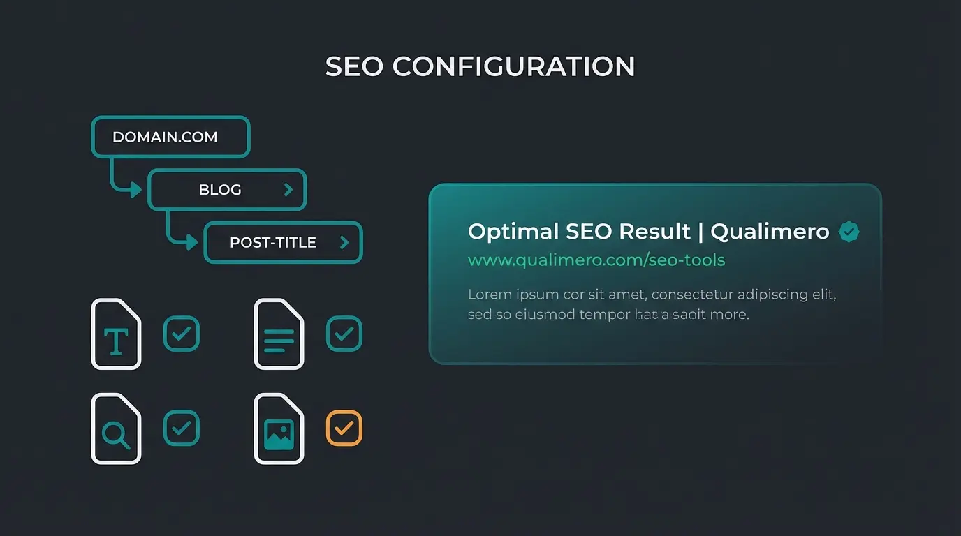 Shopware 6 SEO configuration dashboard showing URL templates and meta data settings